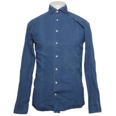 Eton, Jeanshemd, Größe: 38, Blau, Baumwolle, Einfarbig, Denim, Herren #JmA