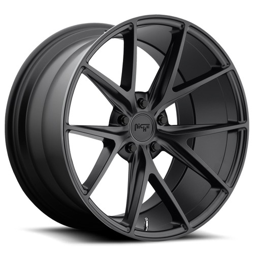 Niche M117 Misano 20x9 5x112 +26mm Satin Black Wheel Rim 20" Inch