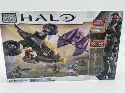 MEGA Bloks Halo UNSC Hornet vs Covenant Vampire Lights & Sounds 97123 684pc