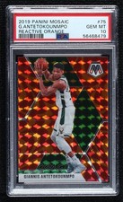 2019 Mosaic Reactive Orange Prizm Giannis Antetokounmpo #75 PSA 10 GEM MT 0ed0