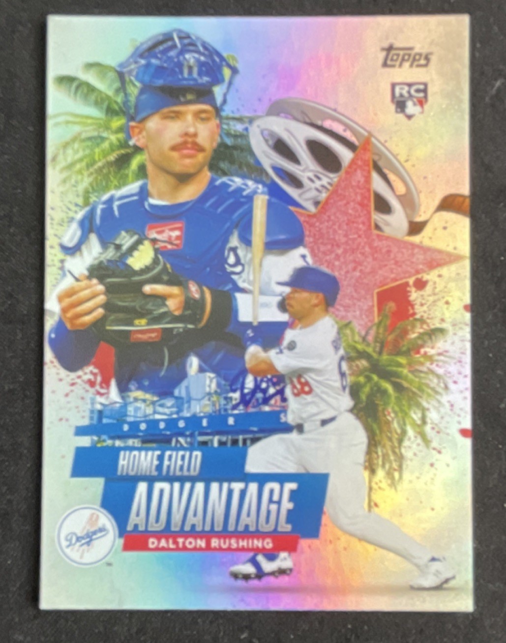 Topps 2025 Update Home Field Advantage Dalton Rushing Rookie #HA-48 Dodgers