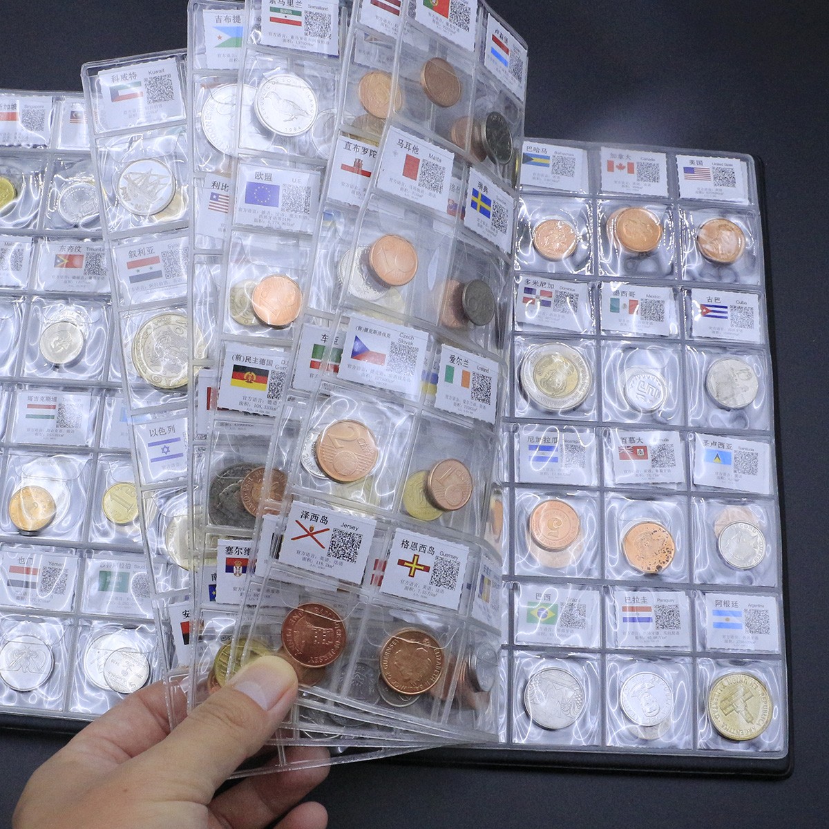 Lots 180 Countries Regions Coins Collection Book World Currency