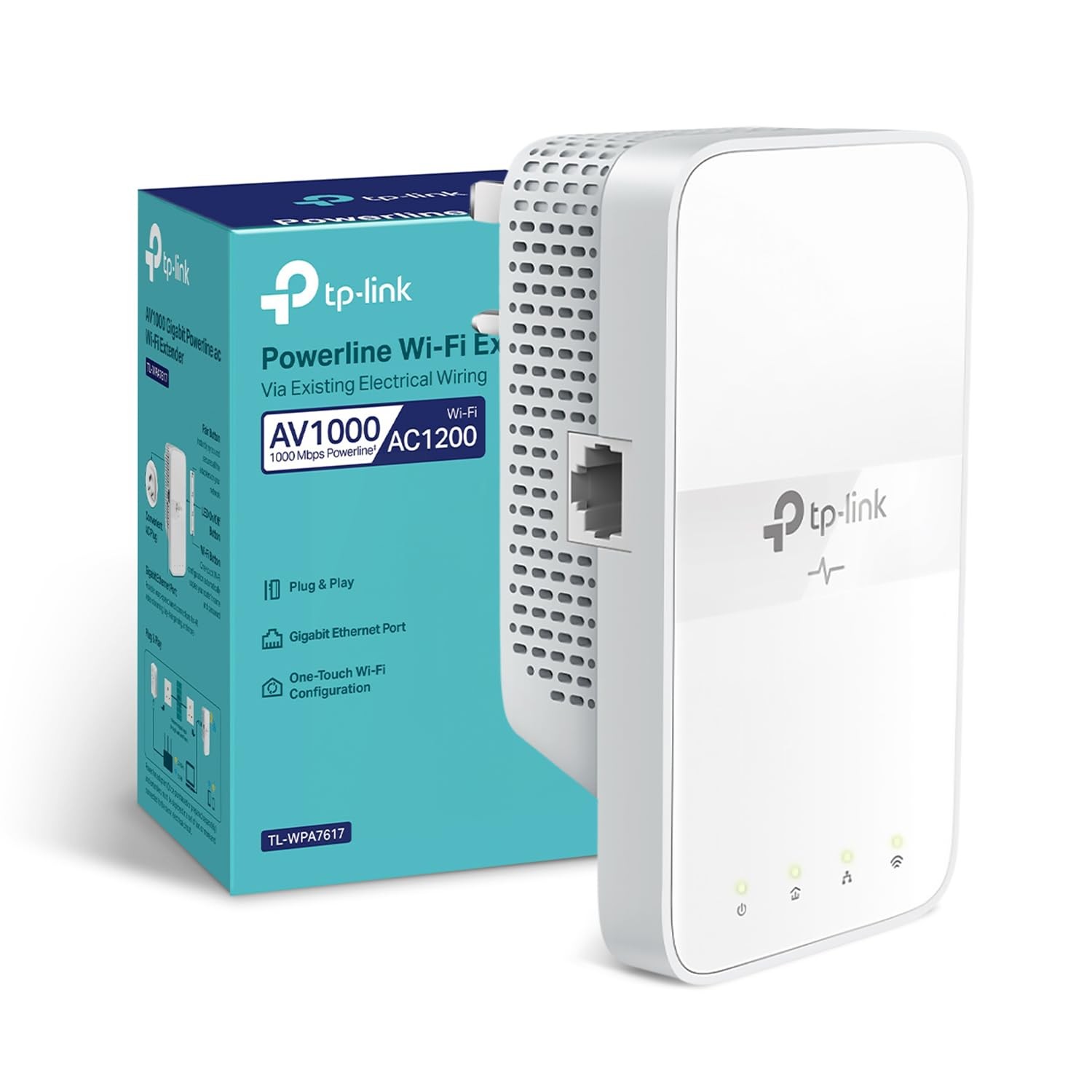 Tp-Link Av1000 Gigabit Passthrough Powerline Extender Tl-Wpa7617 - Image 4