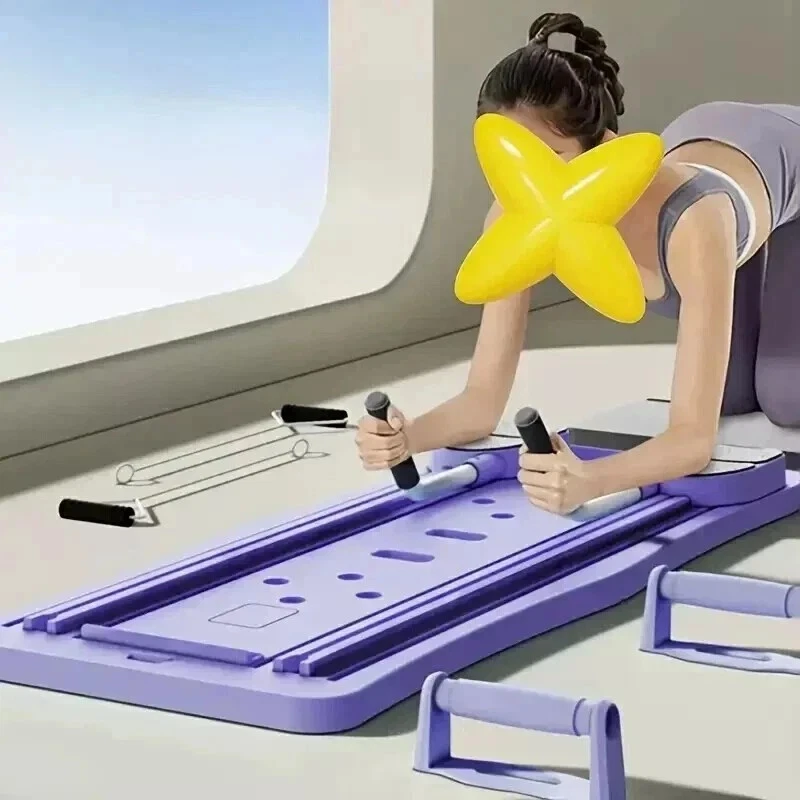 8-in-1 Pilates Reformer & Fitness Board Set – Home Workout System for Full Body - Image 2 of 4