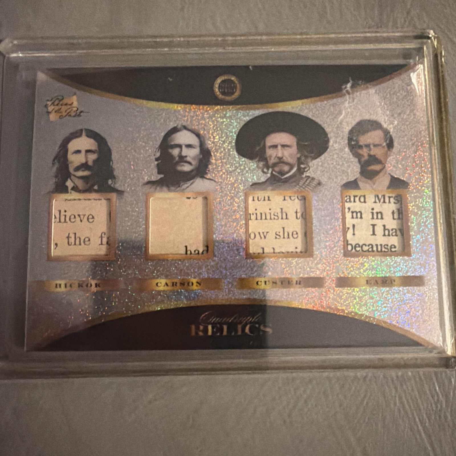 Super Products 2025 Pieces of the Past Wild West Quadruple Relics #792 1/1