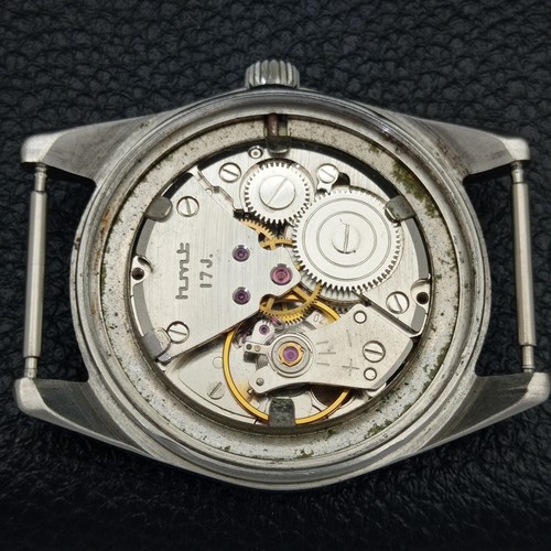 HAND-WINDING VINTAGE HMT JANATA INDIAN MENS WHITE COLOR DIAL WATCH a700098-1 - Picture 9 of 9
