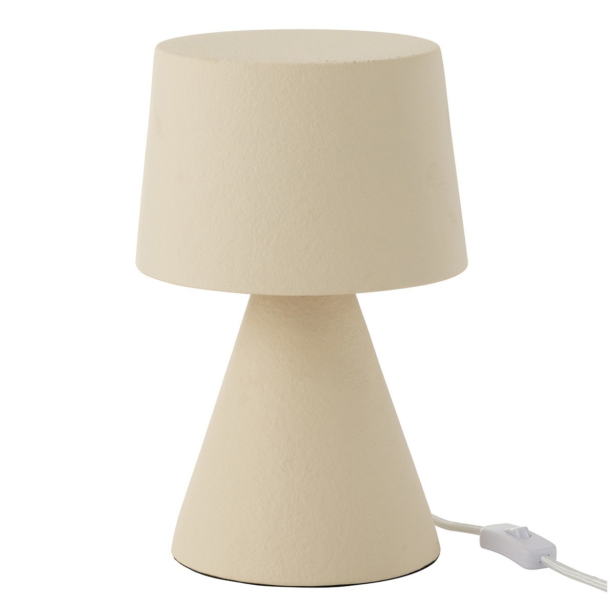 Lampe d'appoint Pierre 34cm beige éclairage tamisé petit espace