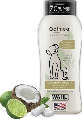 Wahl USA Dry Skin & Itch Relief Pet Shampoo for Dogs � Oatmeal Formula with Coco