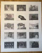 Paul Flora (1922-2009) 15 Werke  Offsetdruck coloriert 1980 handsigniert