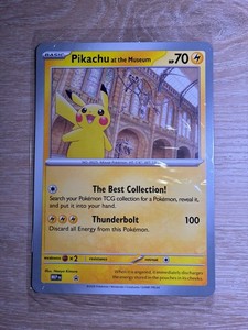 Pikachu at the Museum Promo Card | eBay