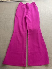 Fashion Nova Hot Pink Wide Leg Pants Women’s S High Rise Trousers