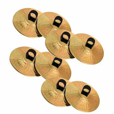 4PCS Copper Finger Cymbals Small Finger Cymbals Belly Dancing Mini Cymbals Music