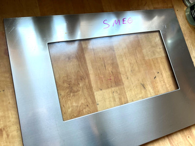 SMEG . Backofentürglas.Außenscheibe für Backofen. 58,5x42 cm.