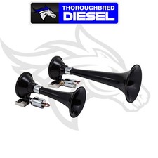 Kleinn 220 Black Train Horn Dual Separate Mount Kleinn 220 Black Train Horn Dual Separate Mount