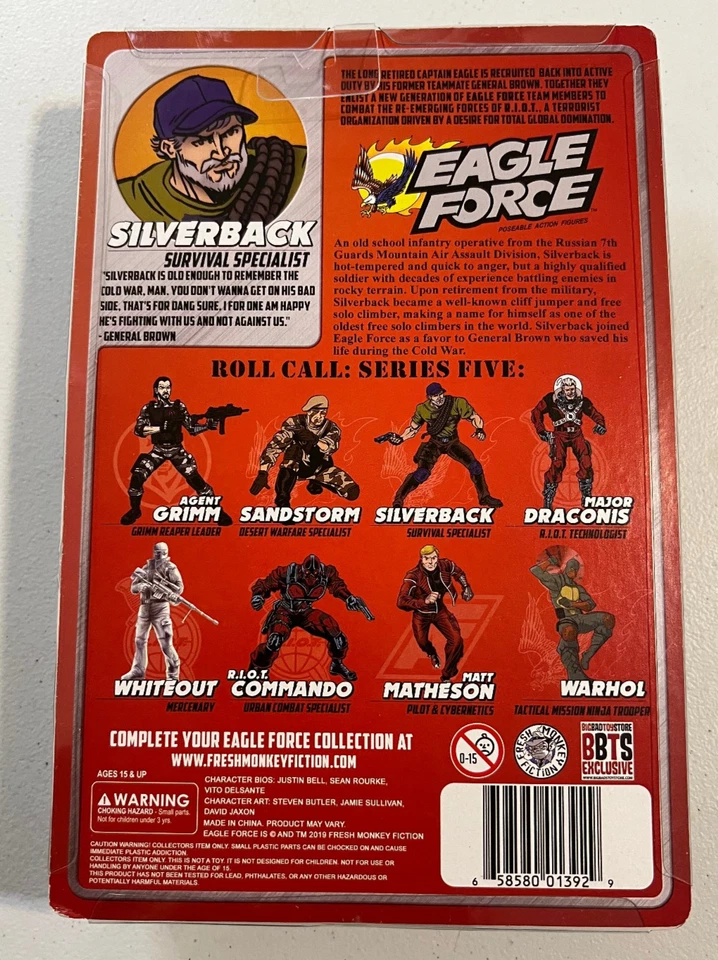 Figura de acción Eagle Force Fresh Monkey Silverback 3,75" pulgadas Foto 2 de 2