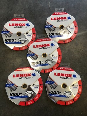 Lot 6 LENOX MetalMax 6 Inch Cutting Wheel Diamond Edge 1972923