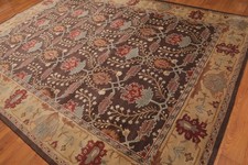 8'x10', 9’x12’, 10'X14' Handmade Wool Traditional Area Rug Brown.