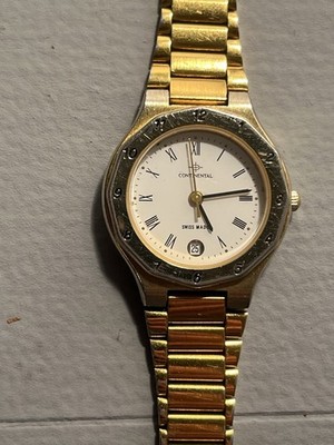 Vintage Continental Quartz Damenuhr Gold