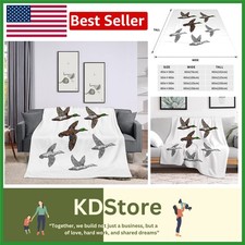 40x50 Inch Cozy Soft Flannel Throw Blanket for Couch Bed All Seasons