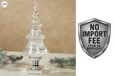 Swirling Glitter LED Christmas Tree Table Accent by Roman – Holiday Decorative.