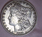 1889-O Morgan Silver Dollar, Error, Rotated Die