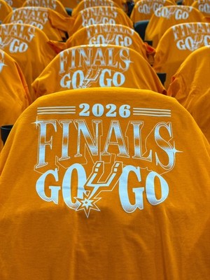 San Antonio Spurs 2026 NBA Finals Game 1 Fiesta Shirt XL Orange 