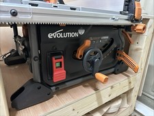 Evolution R255TBL+ Corded Electric Table Saw, With Box And Accessories