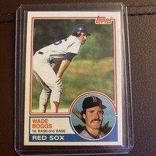1983 Topps - Wade Boggs #498 (RC) Red Sox