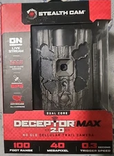 Stealth Cam Deceptor MAX 2.0 STC-DCPTRX2-W No Glo Cell Trail Cam **NIB**