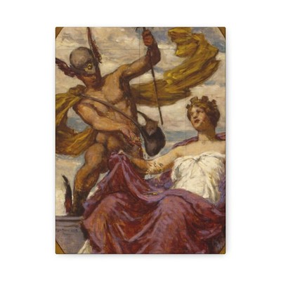 Kenyon Cox, born Warren - Study for Mural at U.S. Custom House - Canvas Wall Art