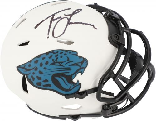 Trevor Lawrence Jaguars Signed Riddell Lunar Eclipse Alternate Speed Mini Helmet - Picture 3 of 4