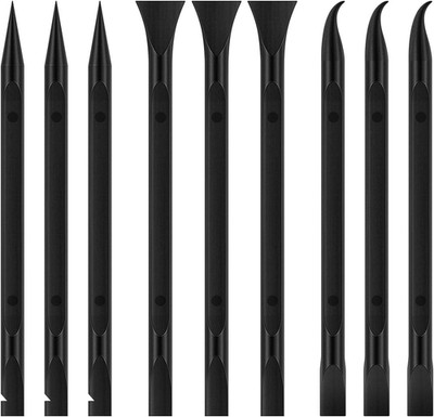 9 Pieces Plastic Scraper Tool for Tight Spaces, Non-Scratch Kitchen Scraper Clea