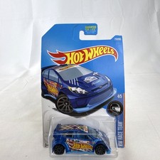 Hot Wheels 2012 Ford Fiesta HW Race Team Rally Race Car Blue Diecast 210/365