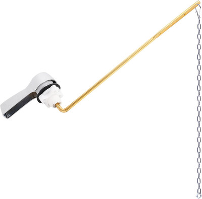 Universal Metal Front Mount Toilet Handle Replacement Kit, Brass Toilet Flush Ta