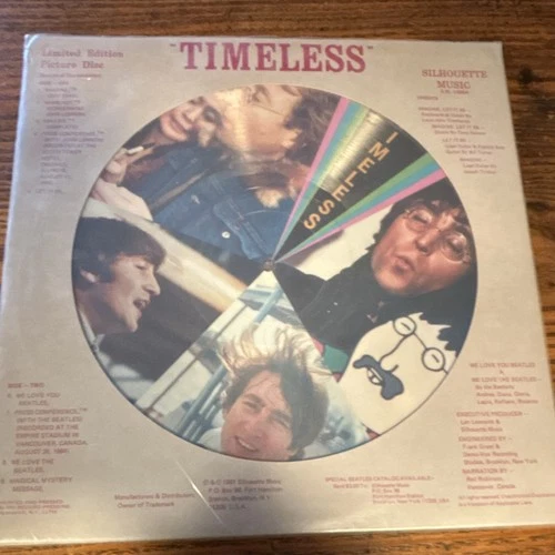 The Beatles Timeless Limited Edition Picture Disc Vinyl Silhouette Music