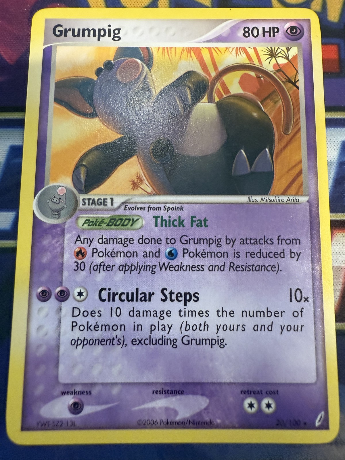 Grumpig Rare Crystal Guardians 20/100 NM