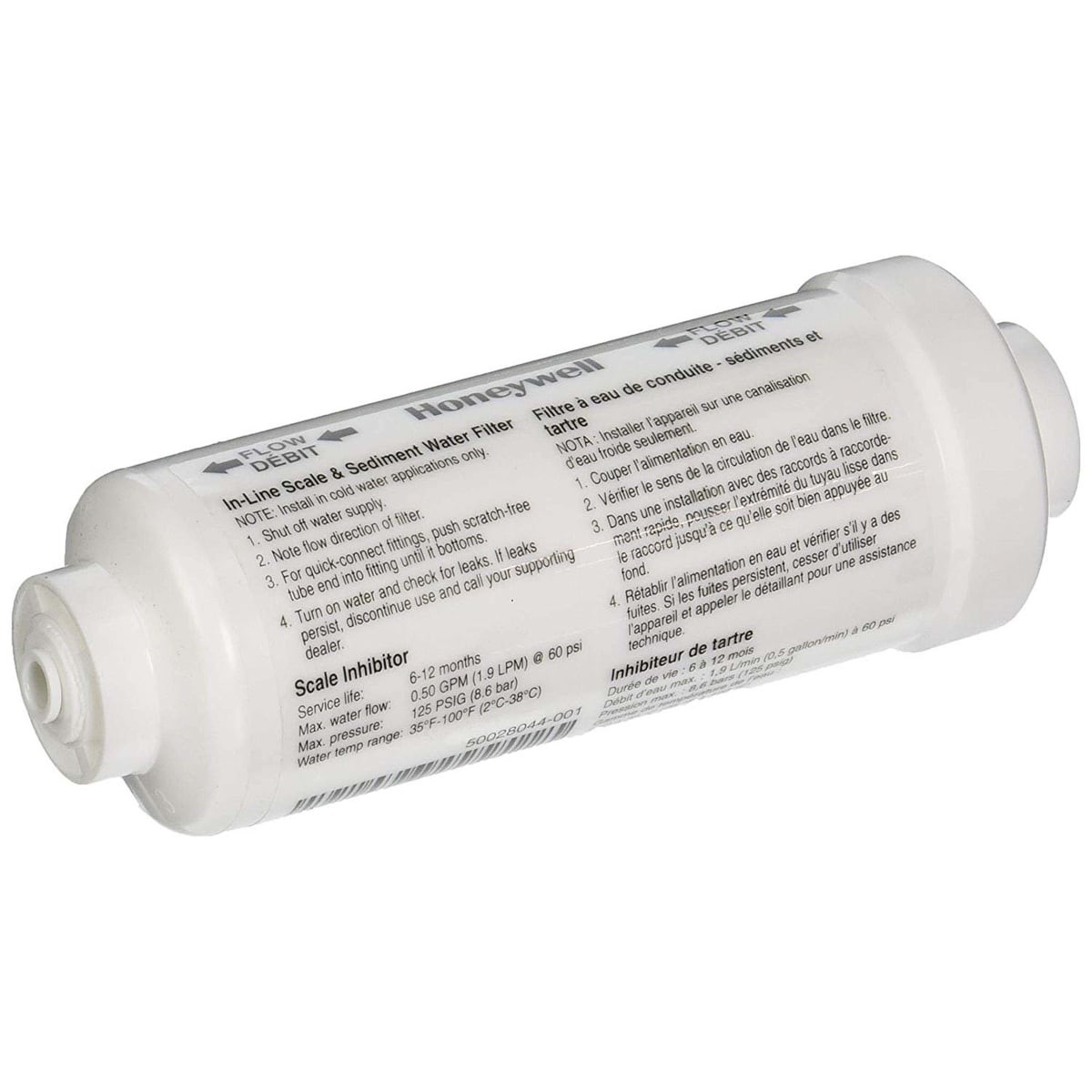 HONEYWELL HOME 50028044-001/U In-Line Filter 2" x 6" 125 PSI