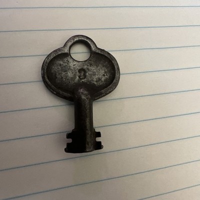 Vintage 1 5/8'' Eagle Lock Co. Barrel Key No. 86V11 Terryville, Conn. USA