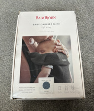 BABYBJ&Ouml;RN Baby Carrier Mini Soft Jersey Blue/Grey Multi-Carrying Positions