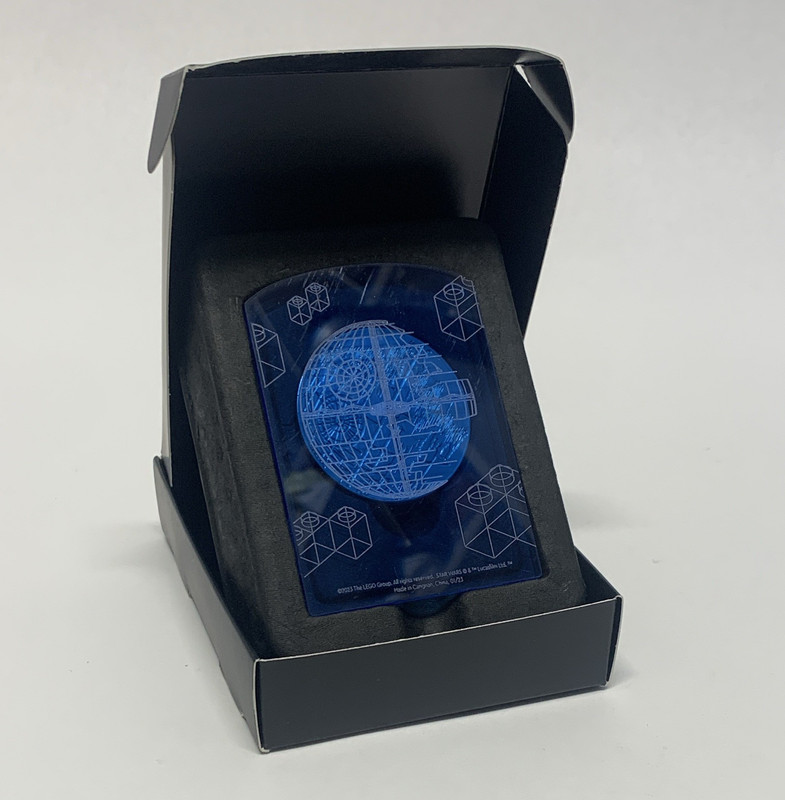 LEGO Star Wars 40th Anniversary Collectible Metal Coin w/ Box Insert Blue Sleeve