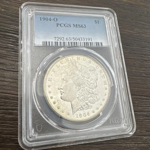 1904-O Morgan Silver Dollar - 90% Silver Verified - New Orleans Mint PCGS MS63