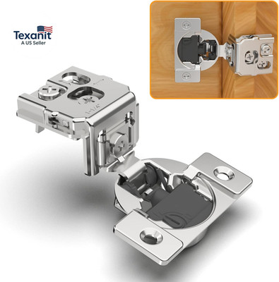 2 Pack 1-1/4'' 4D Overlay Soft Close Concealed Hinges for Face Frame Door, Contro