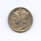 1930  Mercury Dime - 90% Silver - Free Shipping