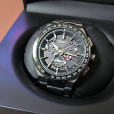 Seiko Astron SBXB123 World Time Solar GPS Wristwatch Titanium Mens 2020