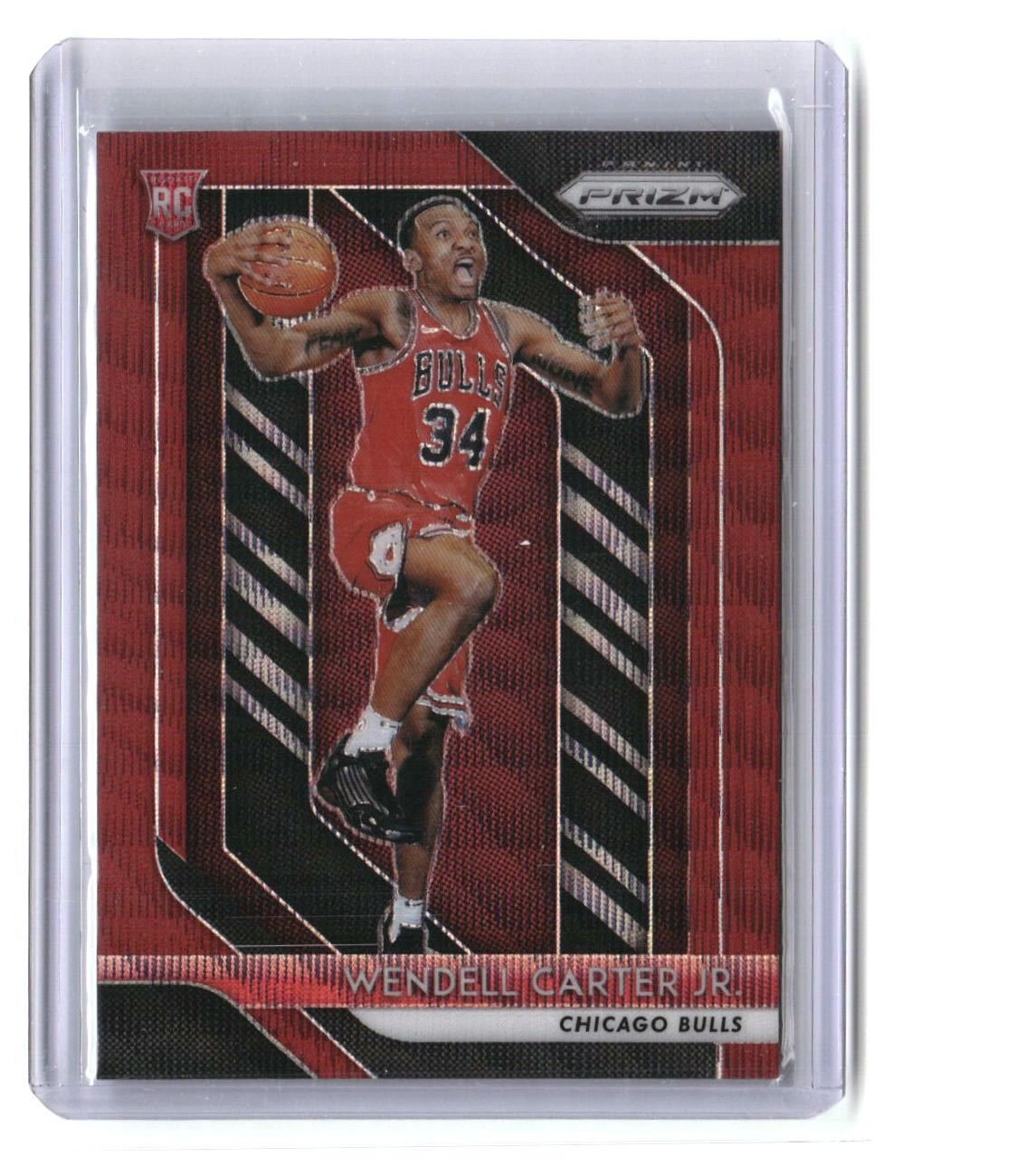 Wendell Carter Jr. Rookie 2018-19 Panini Prizm Prizms Ruby Wave