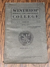 Catalogue Of The Winthrop Normal and Industrial College Rock Hill S.C. 1916-1917