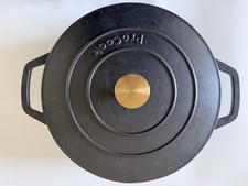 ProCook Cast Iron Shallow Pan  Black 28cm / Lid  -Used-