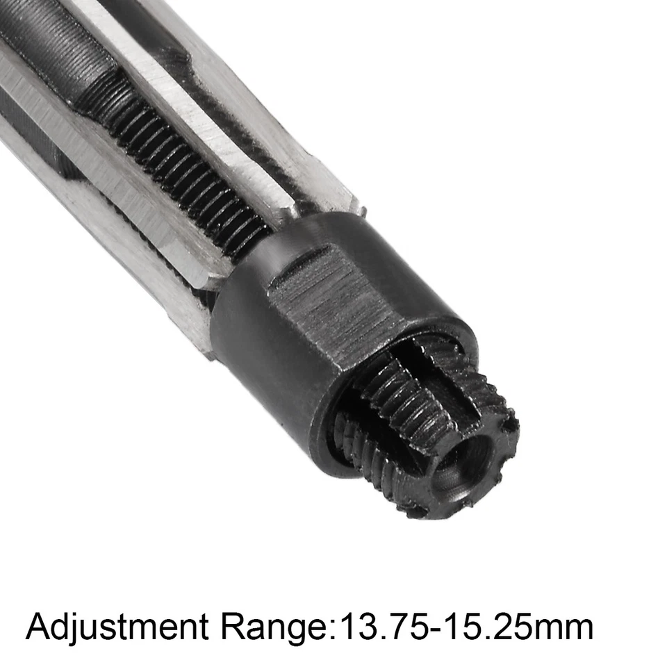 13.75-15.25mm Adjustable Hand Reamer HSS H8 6 Flute Milling Cutter Tools - Image 3 of 4