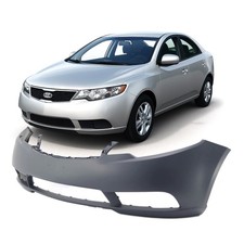 Front Bumper Cover For 2010-2013 Kia Forte Sedan Hatchback W Fog Lamp Holes Front Bumper Cover For 2010-2013 Kia Forte Sedan Hatchback W Fog Lamp Holes