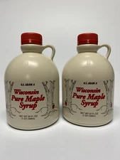 2 Quarts of 100%🍁Organic & Pure🍁Wisconsin Maple Syrup Grade A Medium Amber